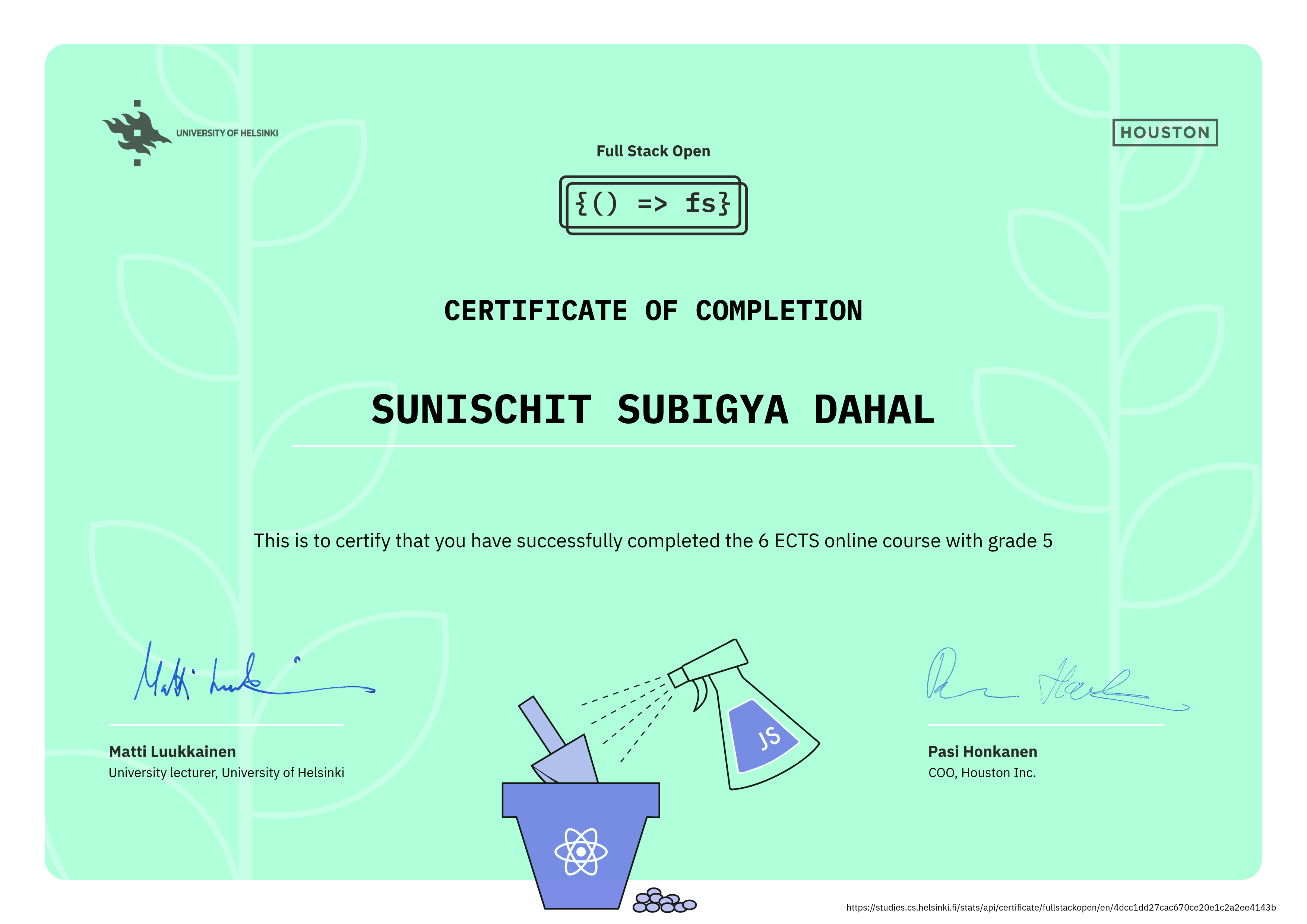fullstack certificate